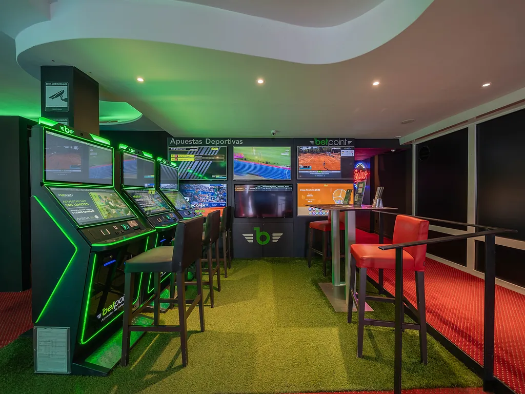 Bet Point sports betting terminals with live event screens